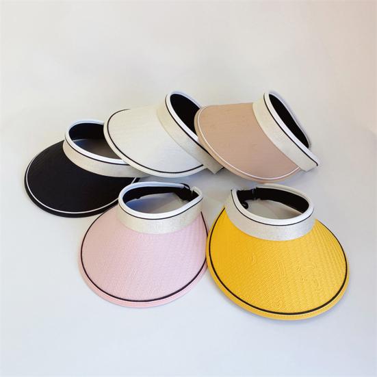 

Женская шляпа от солнца Пустой топ с длинными полями Защита от солнца Регулируемый противоскользящий солнцезащитный блок Солнечный свет Открытый велосипед Леди Летняя шляпа Головной убор