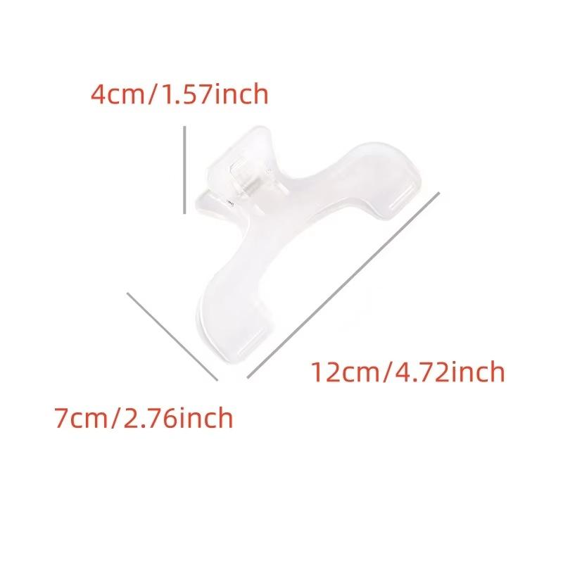 1-4pcs Book Clip Reading Plastic Clip Prevent Page Turning Transparent Frosted Folder Fixed Notebook Piano Score Creative Tool