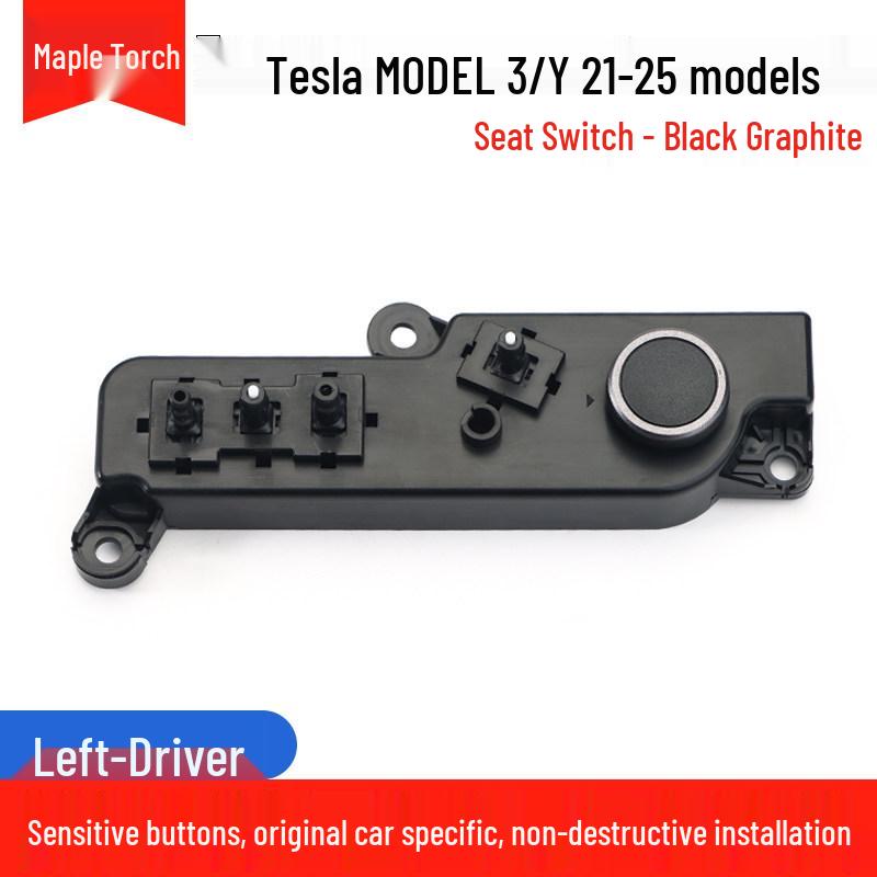 Tesla Model 3 & Y Seat Adjuster Buttons: Electric Backrest Switch for Driver & Passenger