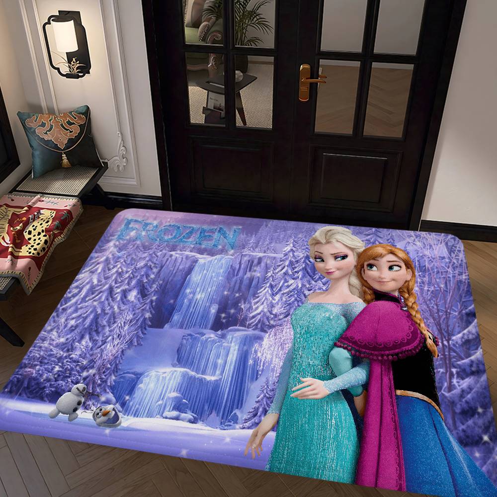 Film Cartoon F-Frozen Raummatten Waschbar Rutschfest Wohnzimmer Sofa Stühle Bereichsmatte Küche Alfombra
