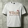 2026 patterned printed shortsleeved tee SKYNET Terminator T800 Service Technician T Shirt Cotton fashionable casual top