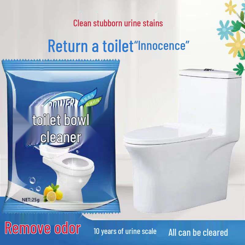 Powerful Toilet Bowl Cleaner: Removes Urine Scale, Deodorizes, Descale, and Eliminates Yellow Stains