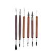 Set of 6 Red Fine Carving and Pottery Clay Sculpting Tools
