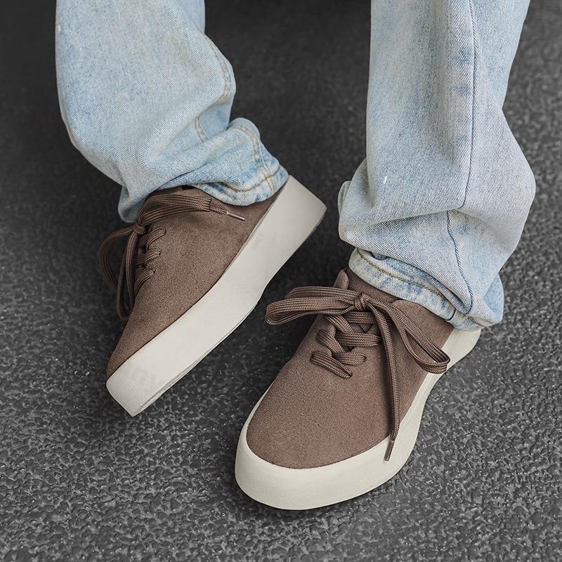 Fashion Concise Niche Design Low Top Thick Soled Shoes Men's 2025 Autumn New Fashion Trend Comfortable Versatile Lace Up Chunky sneakers