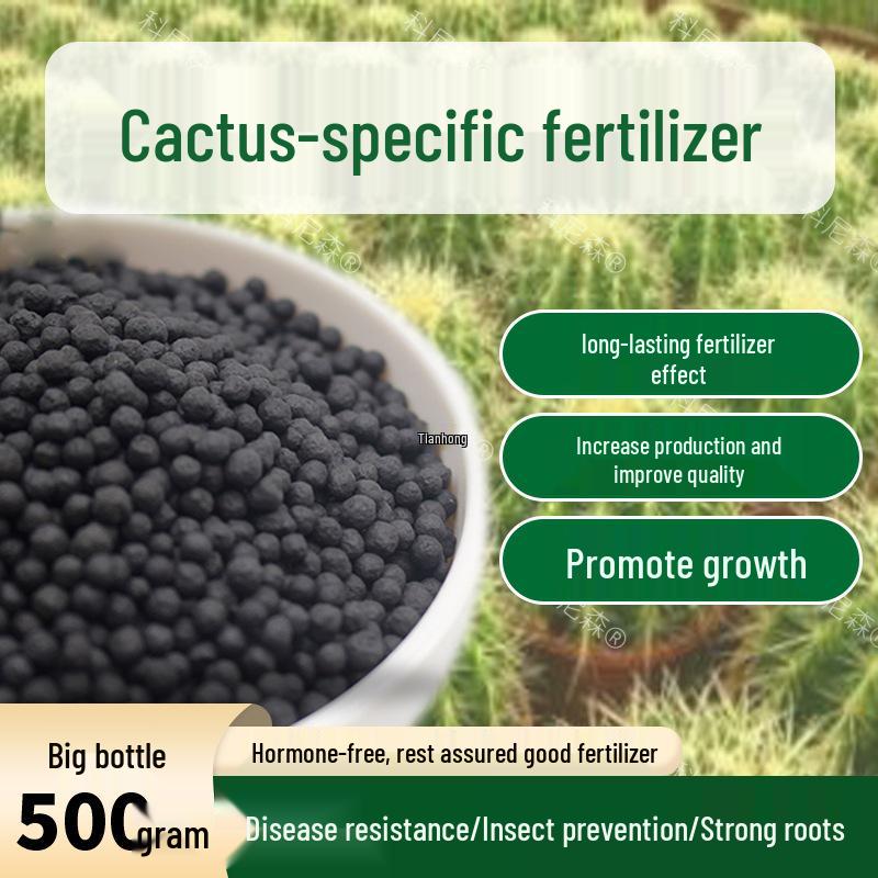 Cactus & Bonsai Organic Root & Flower Fertilizer - Slow-Release Nutrient Soil Enhancer