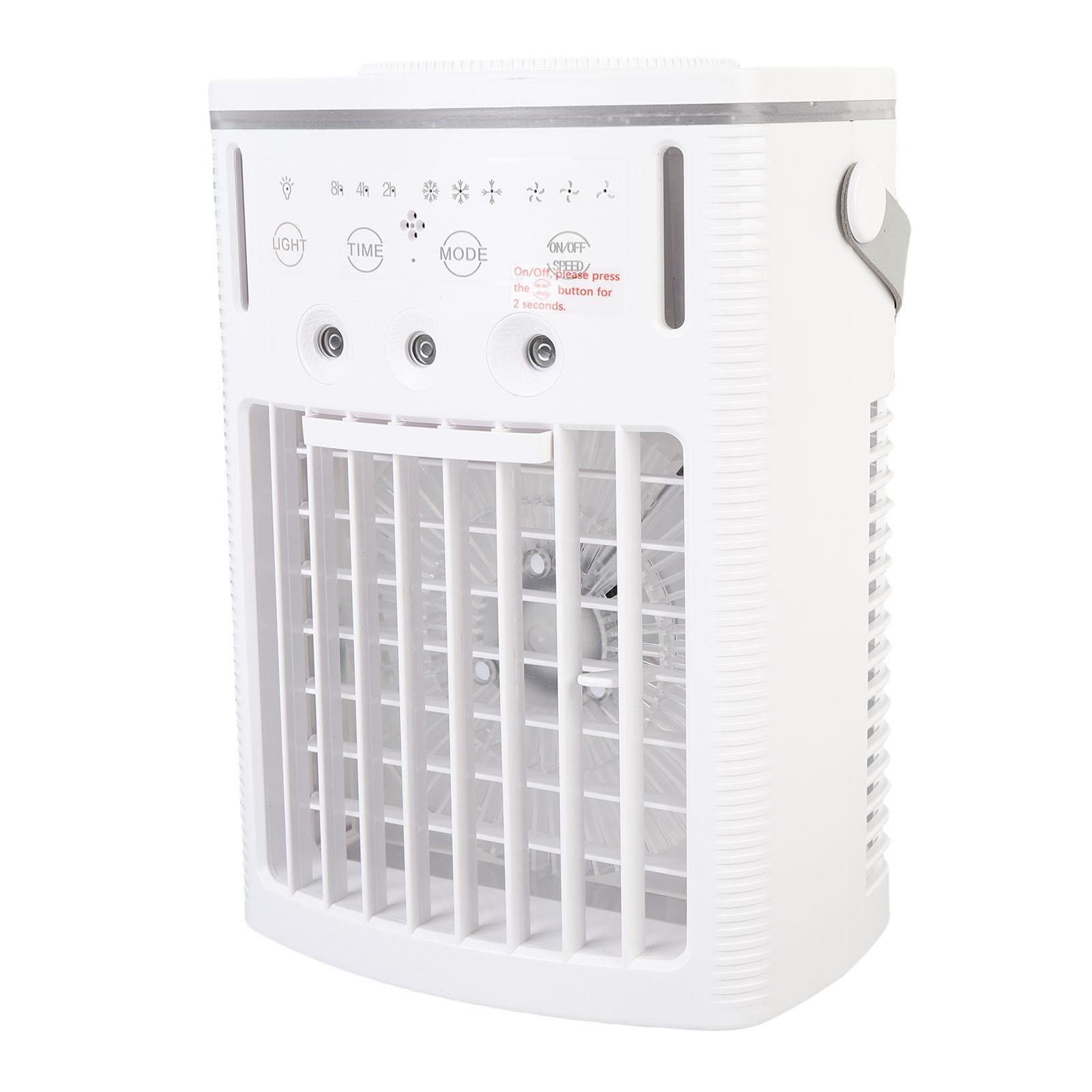 

Мини кондиционер Портативный охлаждающий вентилятор 1 л резервуар для воды Увлажнитель с распылением с 7-цветной подсветкой для