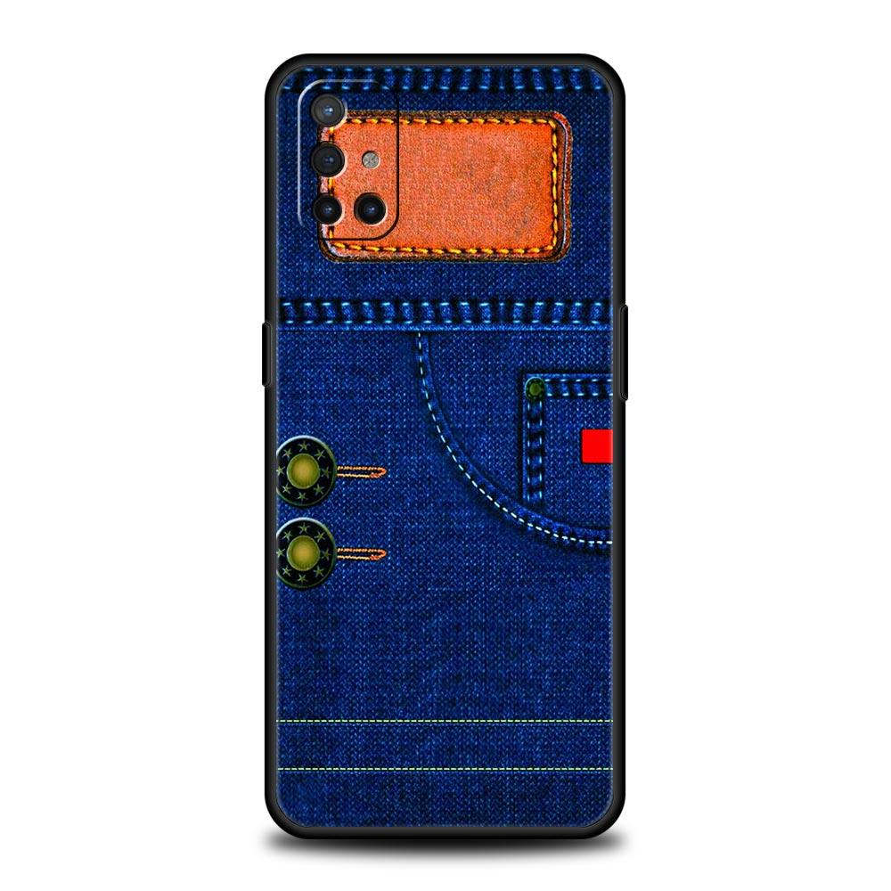 Leather Cloth Pattern Phone Case For Oneplus 13R 13 12R 11 10T 10R Nord N100 N200 N10 10 9 9R 9RT CE 3 2 Z Pro 5G Soft TPU Cover