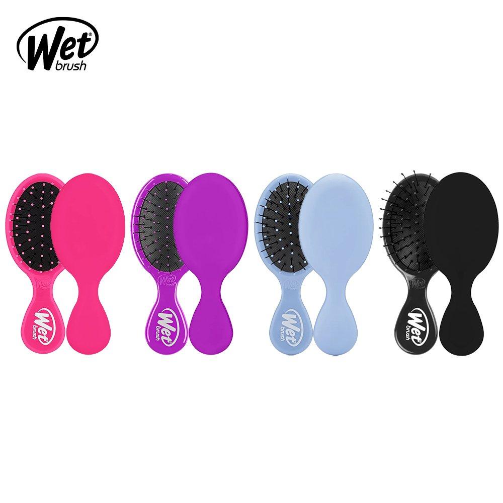 

Wet Brush Mini Detangler Hairbrush Dry Comb Extremely Damaged Hair Scalp Massage Purple