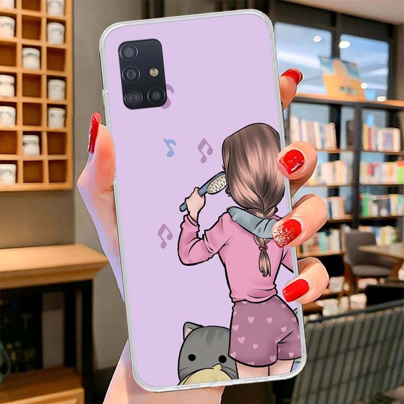 Girls Best Friends Forever BFF Cover Phone Case For Samsung Galaxy A12 A22 A32 A52 A72 A02S Phone Case Note 20 Ultra 10 S10 Plus