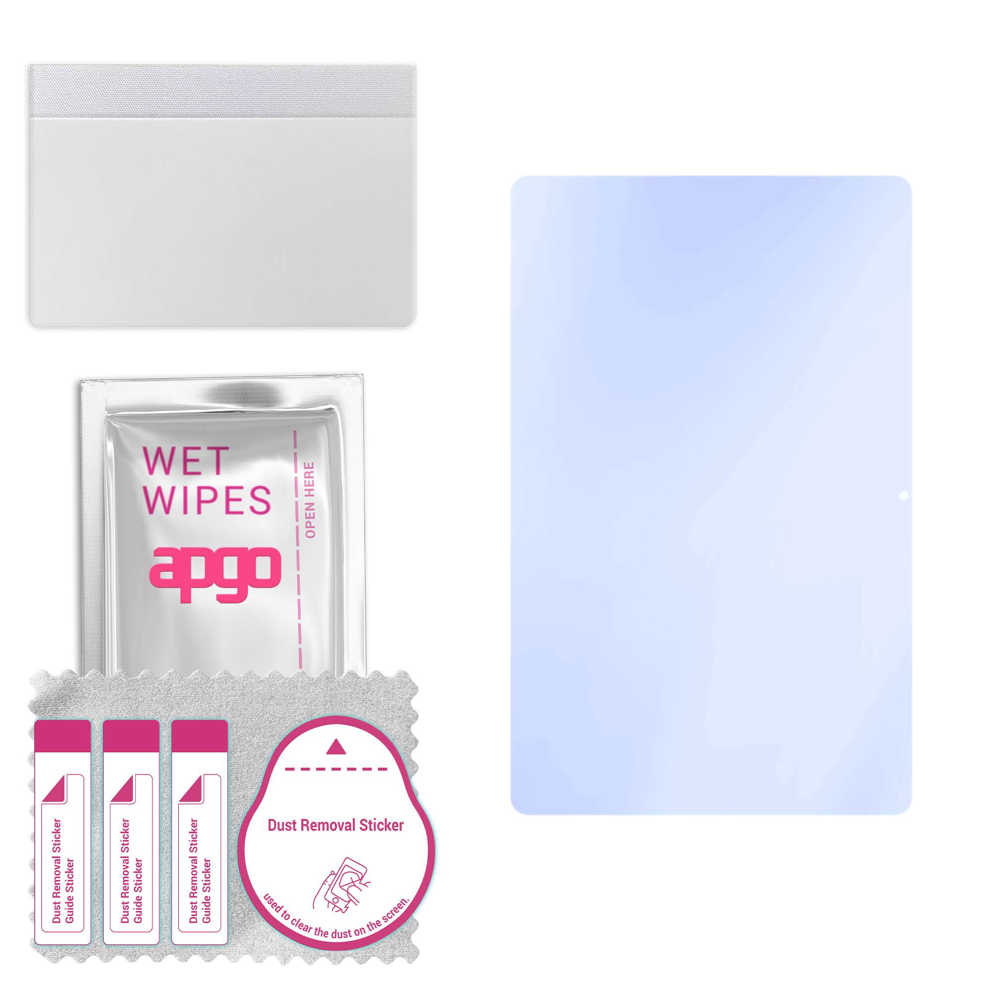 

apgo Ultra-Clear 9H Hybrid protective glass compatible with Lenovo Tab M10, flexible nano glass, great replacement for tempered glass, scratch-resista