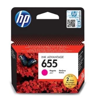 HP 655 Genuine Purple Ink Cartridge - Premium Quality, 600 Page Output