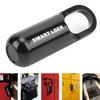 Fingerprint Lock AntiTheft Security USB Rechargeable Thumbprint Padlock for Luggage Case(Black )