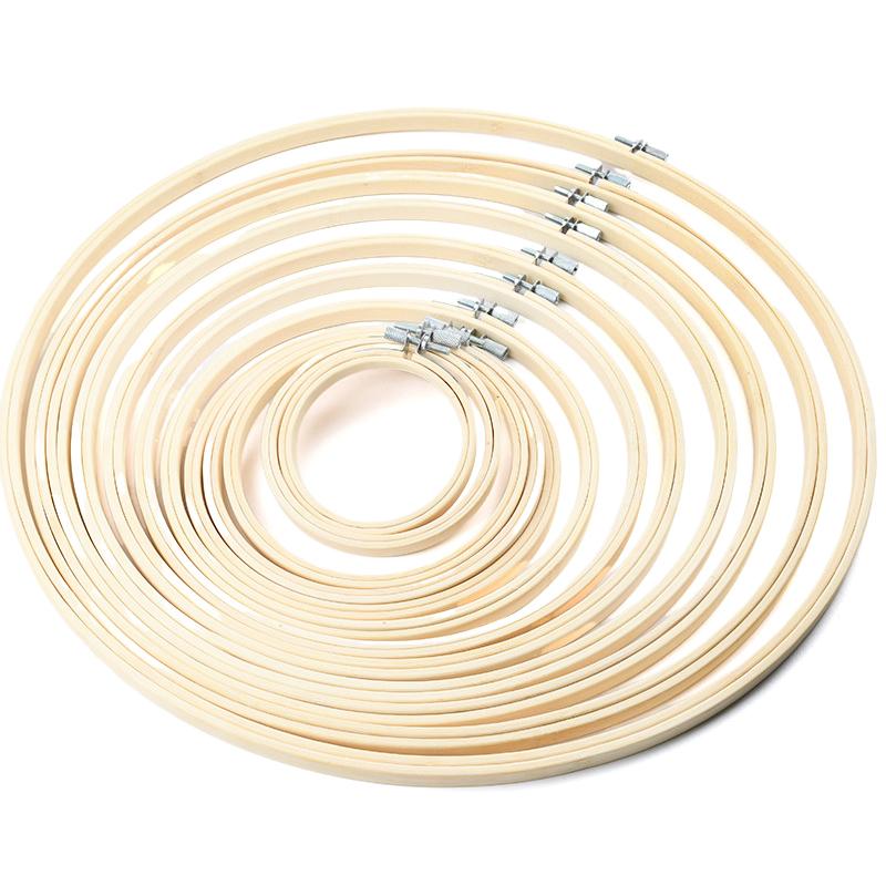 Cadru din bambus Inel cerc de broderie Diy Broderie Pictură Kit punct de cruce Cadru rotund din bambus Instrumente de cusut Home Decor