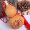 Feng Shui Cinnabar Painted Natural Gourd Pendant for Fortune and Protection