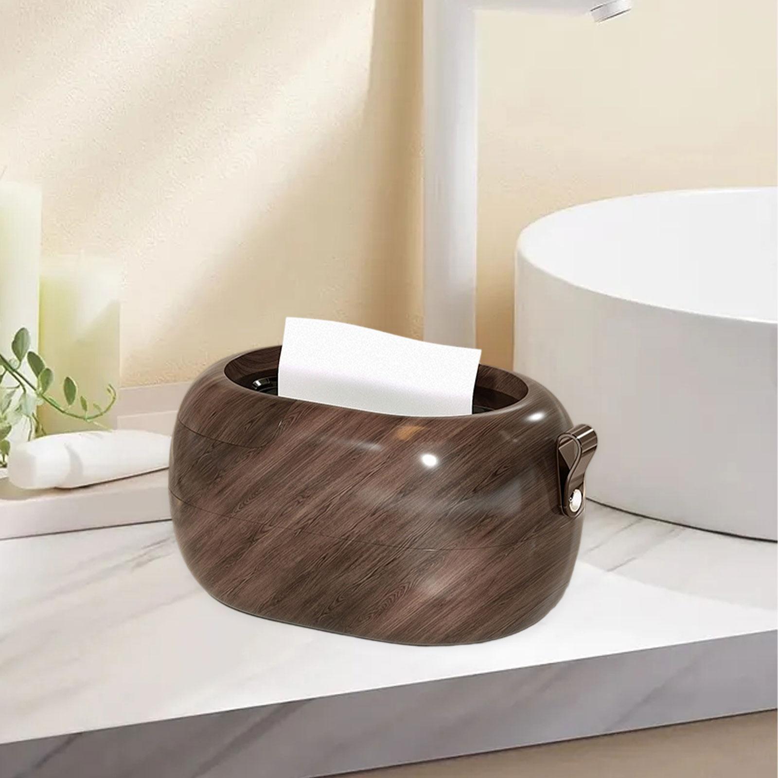 

Tissue Box Cover Dispenser Simple under Cabinet Paper Towel Holder Storage Box for Living Room Dressing Table Kitchen Counter