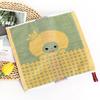 Cartoon Puppy Bear Quick-Drying Jacquard Hand Towel, 100% Cotton, 25x25 cm.