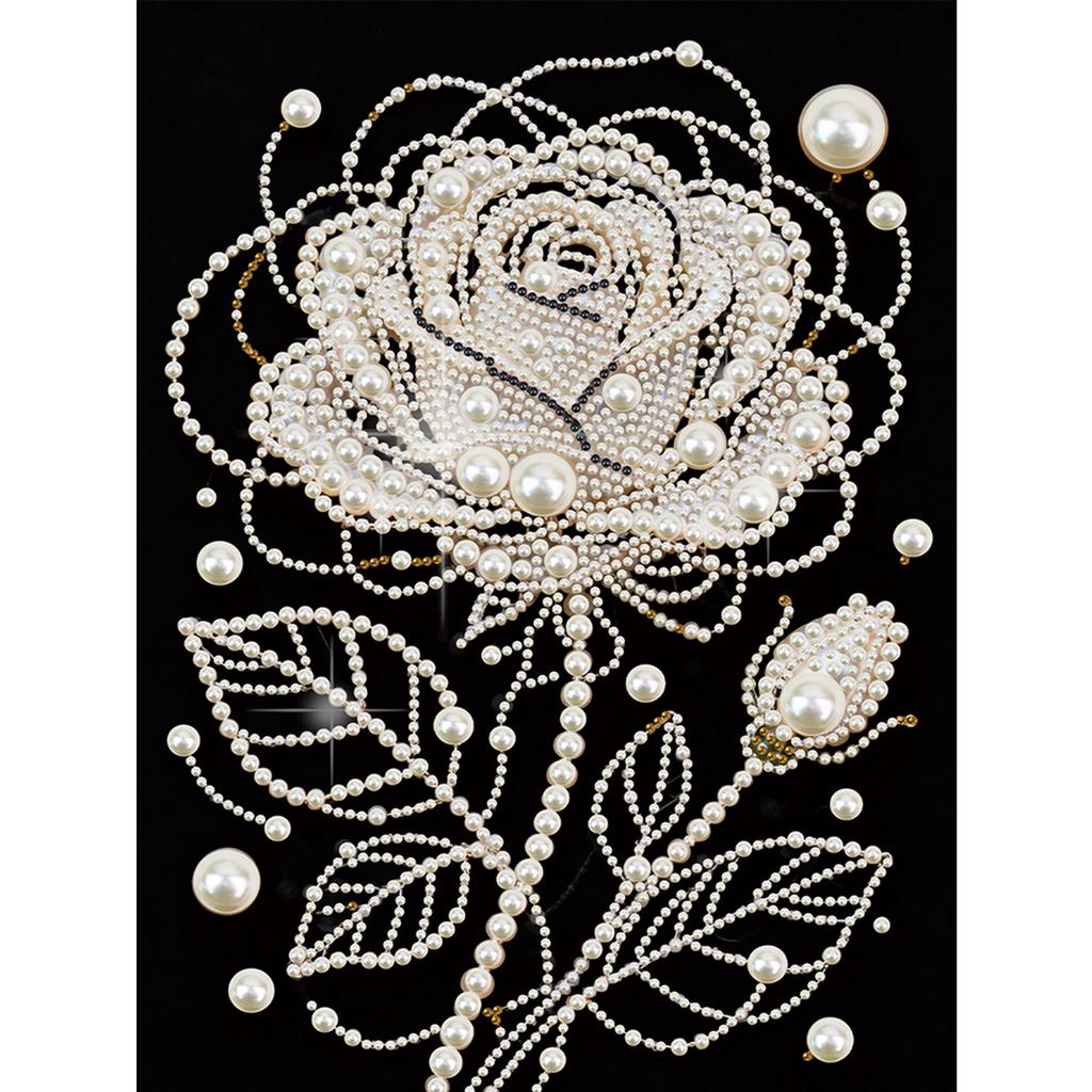 DIY Pearl Painting Kit for Adults Beginners Home Wall Decor Pearl Gem Paintings Picture Arts Craft 30x40cm Without Frame