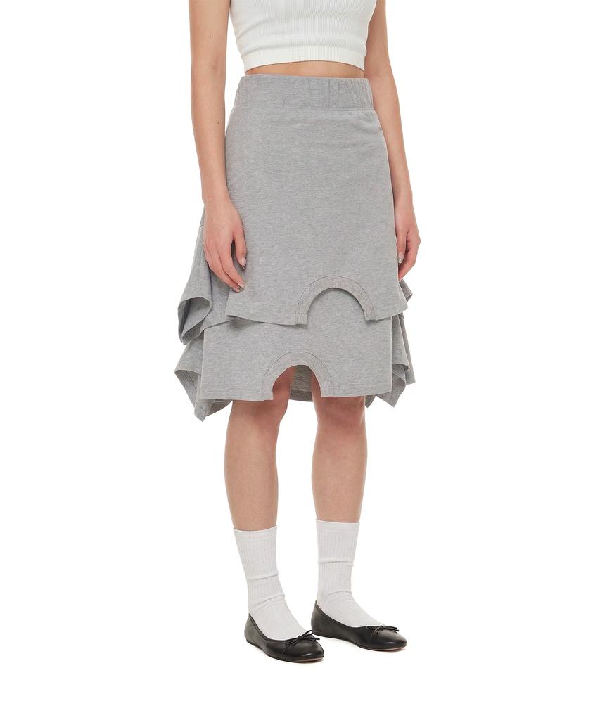 Trunk Project Upside-Down Midi Skirt_Grey
