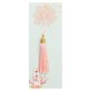 New Rose Gold Apricot Metal Bookmark Chinese Style Tassel Leaf