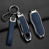 AABKR1 Zinc Alloy Leather Car Key Case for Porsche Cayenne 718 MACAN Panamera 911 Macan Boxster Cayman Cayenne Macan Keychain Key Case