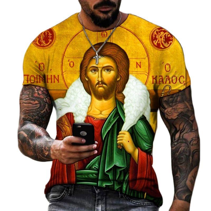 Vintage T Shirt For Men Graffiti Abstraction Short Sleeve Tops Street Hip Hop Men's T-shirts Oversized Tees Shirt Man Clothing