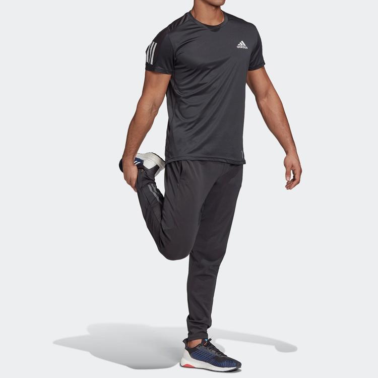 adidas Running Sport T-shirt met korte mouwen Heren Tops Zwart FS9799