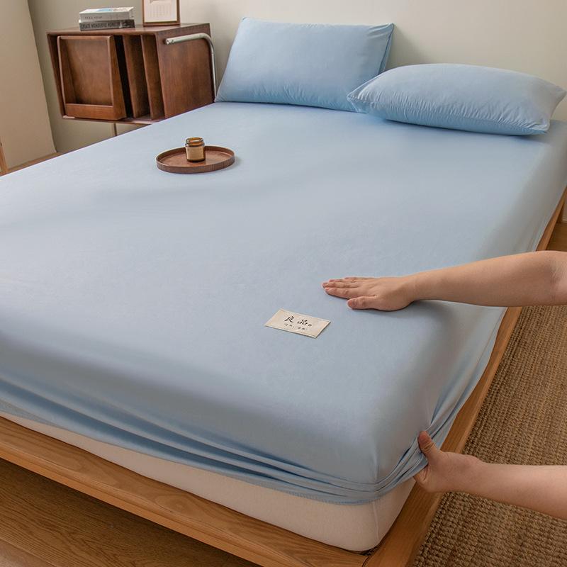 Class A Washed Cotton Waterproof Urine-Proof Mattress Single-Piece Bedspread Dust-Proof Simmons Mattress Protective Cover Mattress Anti-Dirt Cover