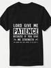 Top Pick Mens Christian Faith TShirt with Lord Giveth Graphic