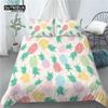 Home Living Luxury 3D Hearts Pineapple Print 2/3Pcs Soft Duvet Cover PillowCase Kids Bedding Sets Queen and King EU/US/AU Size