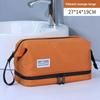 Men Travel Toiletry Bag With Dry Wet Separation And Waterproof Nylon Material For Business Trips