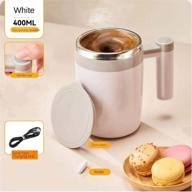 

Электрическая чашка для помешивания кофе, ленивая зарядка, полностью автоматическая, вращающаяся, из нержавеющей стали, креативная, магнитная, портативная, с водой, чашка для воды