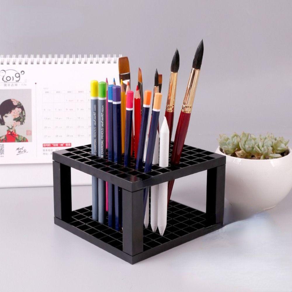Artist Gallery Student Pigment Pen Pencils Holder Art Brushes Organizer Paint Brushes Storage Rack