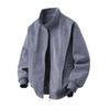 Men's Loose-Fit Retro Baseball Collar Leather Jacket - Trendy, Casual, High-Quality