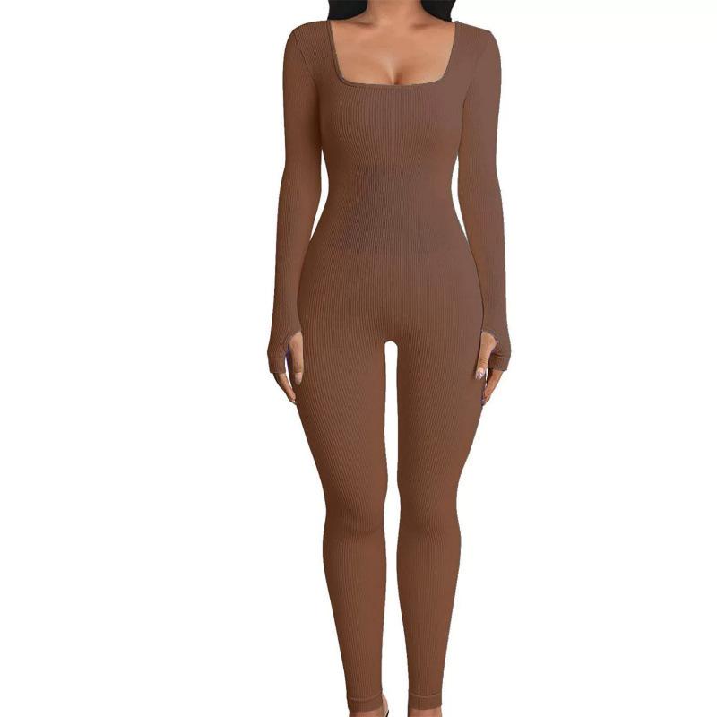 Tuta Slimming a Coste con Scollo Quadrato - Moda Donna Autunno/Inverno 2025