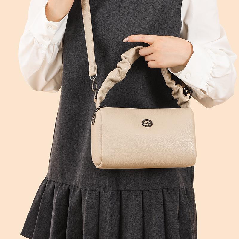Middle-aged and Elderly Women's Fashionable and Versatile Single Shoulder Crossbody Bag, Retro-style Handbag