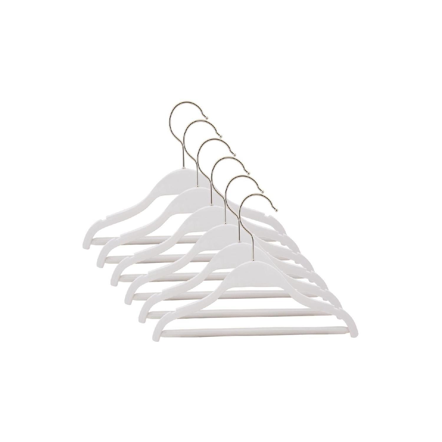 

Wooden 0-3 Years Old Baby Clothes Hanger White Color 6 Pieces