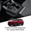 Für Toyota RAV4 2026 ABS Auto Mittelkonsolen-Taschenaufbewahrung Auto Mittelkonsolen-Aufbewahrungstasche Innenraumzubehör Schwarz