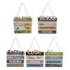 Xiaobudian Vertical Wooden Slogan Sign, Rustic Country Retro Style, Easy Install Wall Art Decor, for Home Kitchen Cafe Garden Decoration