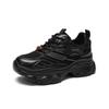 Black Thick-Soled Sports Shoes