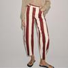 Pantalones Vaqueros de Mujer 2026 de Tiro Alto Rayados Cónicos Atuendo Casual Chic Corte Ajustado Lavado Clásico