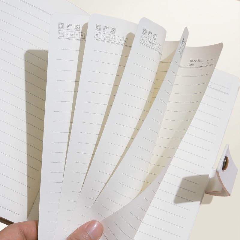 Cute Panda Design Notebook Size 148mm x 214mm Cute PU Leather Buckle Notebook Student Diary Notebook Cover Writing Utensils Pencil Stationery Girls