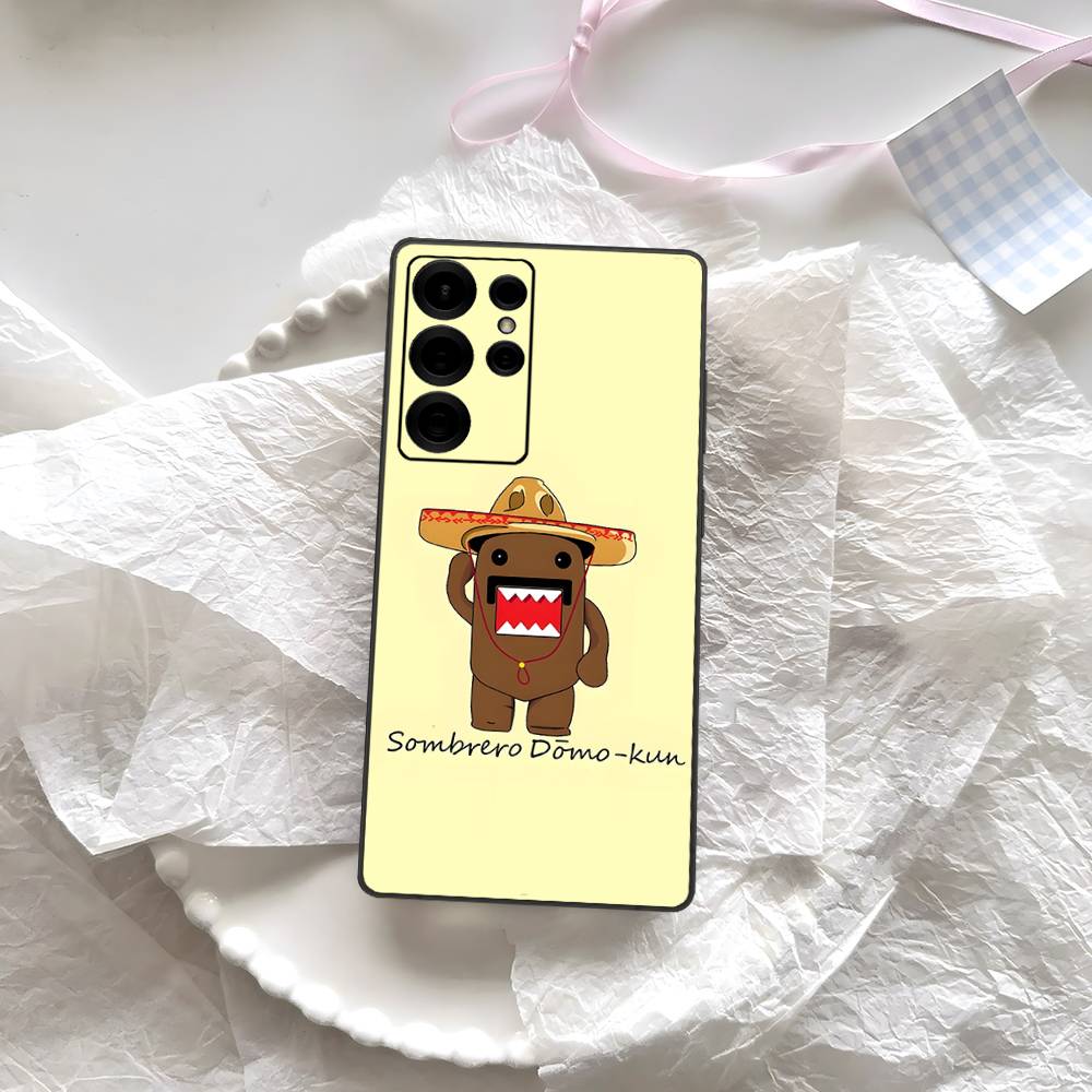 Cute Domo-Kun Phone Case For Samsung S 24 Fe 25 Ultra Plus 20 Lite 21 30 22 23 24 22 Ultra 5G Fundas