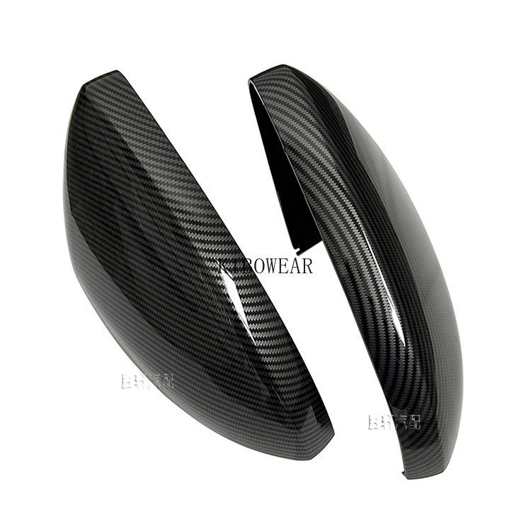 2pc Carbon Side Wing Mirror Cover Cap for Volkswagen Jetta MK7 -2025 W/O Turn Signal VII Auto Replace Part