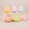 Cheese Daruma DIY Jewelry Decoration: Cartoon Cream Glue Ornaments for Office Desktops