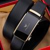 Ceinture pour homme WILLIAMPOLO en cuir de vachette à boucle automatique