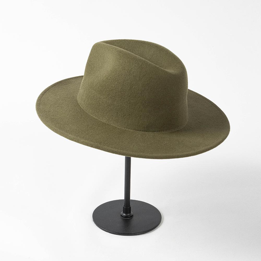 Winter British Wool Felt Cm Big Head Circumference Fedoras Hat Men Women Leisure Panamjazz Hat