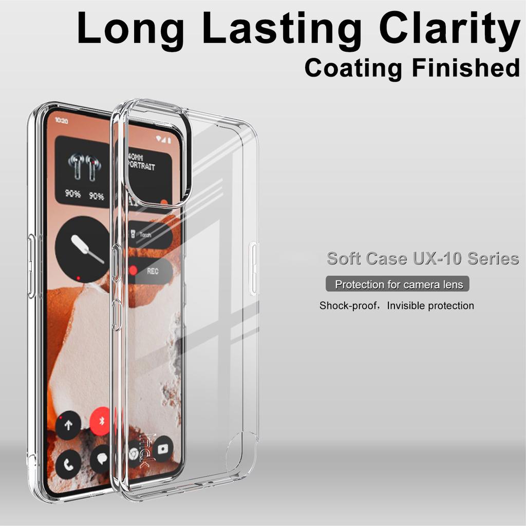 IMAK UX-10 Series For Nothing CMF Phone 2 Pro Clear Phone Case Soft TPU Mobile Back Cover