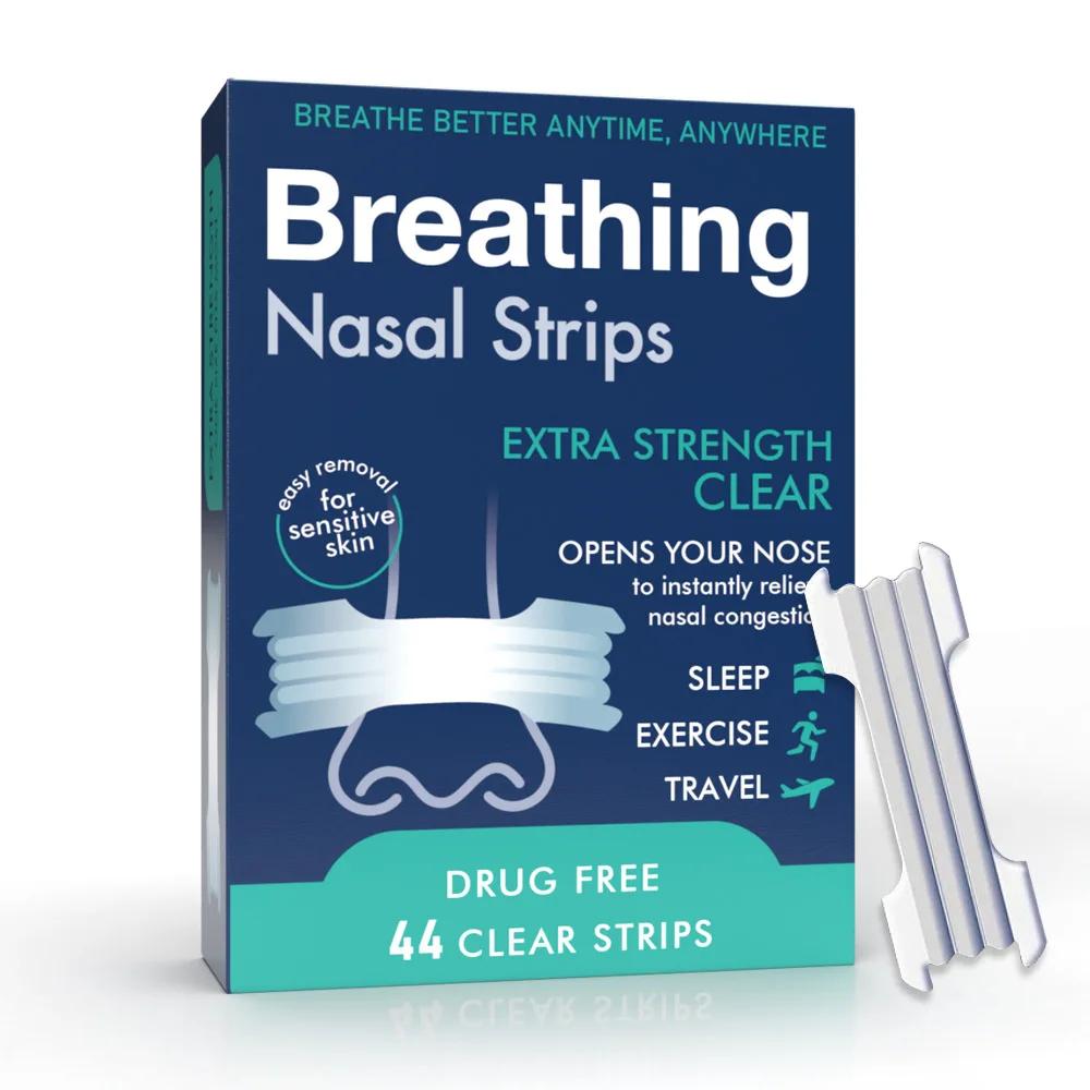 

44/200PCS Breathing Nose Strips Extra Strength Sport Nasal Strip Better Sleep Non-Invasive Anti Snoring Strips for Adult Child