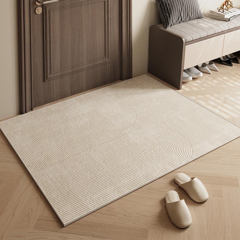 Home Entrance Mats Porch Scratching Ground Mat Simple Striped Modern Style Carpet High Quality Tpr Bottom Non-slip Durable Rugs