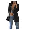 2024 European & American Fashion Women's Slim Lapel Cardigan Blazer - Spring/Autumn Collection